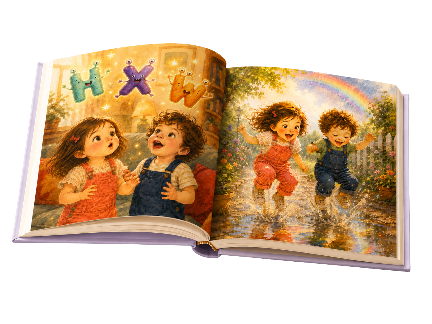 Livre ouvert Eva et Léo